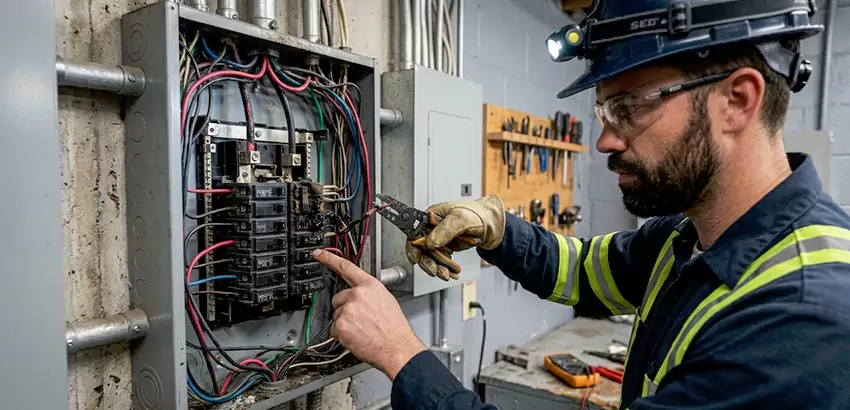 Breaker Box Short Circuit Repair in Blacklick